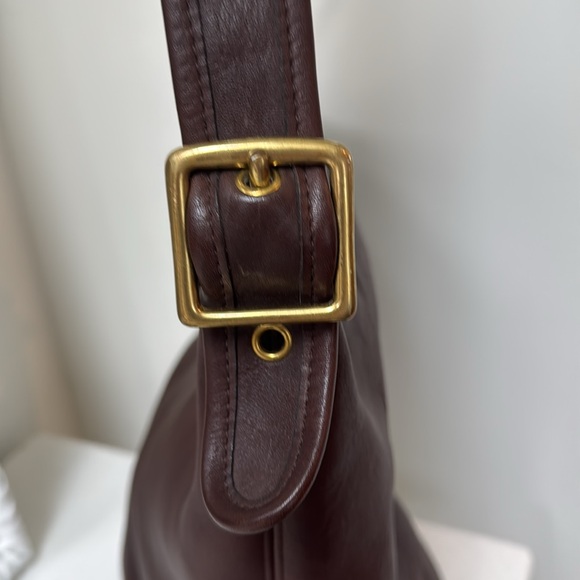 Vintage Coach Brown Leather Bucket Bag - Picture 2 of 7